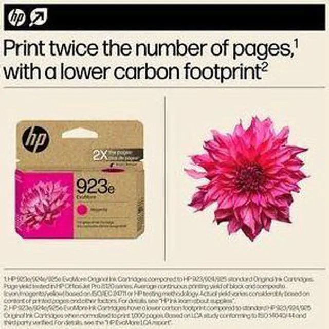 Alt view image 5 of 7 - HP 923e EvoMore Magenta Original Ink Cartridge, 800 pages, 4K0T5LN