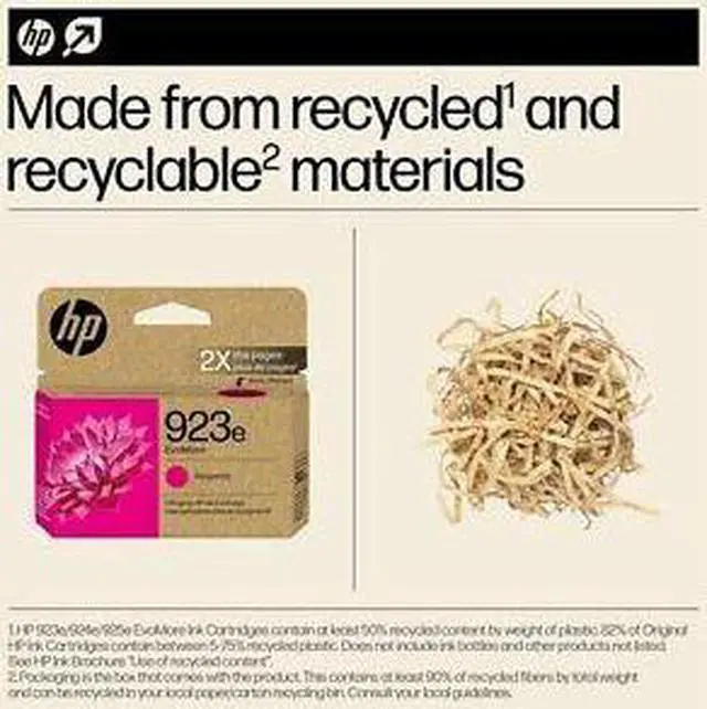 Alt view image 7 of 7 - HP 923e EvoMore Magenta Original Ink Cartridge, 800 pages, 4K0T5LN