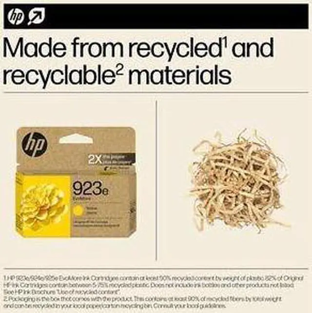 Alt view image 6 of 7 - HP 923e EvoMore Yellow Original Ink Cartridge, 800 pages, 4K0T6LN