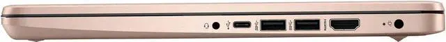 Alt view image 6 of 7 - HP Laptop 14" HD Intel Celeron N4120 16GB 128GB eMMC Cam Office 365 W11 Gold