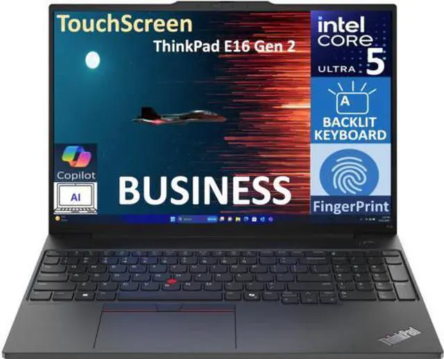 Main image of Lenovo ThinkPad E16 Gen 2 16.0" Touch IPS Intel Ultra 5-125U 16GB 512GB SSD W11P