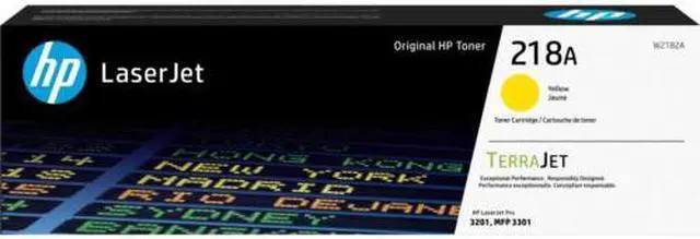 Main image of HP 218A Yellow Original LaserJet Toner Cartridge, ~1,200 pages yellow, W2182A