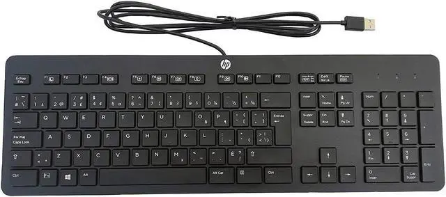 Main image of Lot of 5 HP Keyboard Business Black Slim USB Windows P/N 803181-001 (AMX)