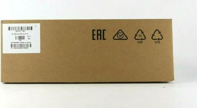 Alt view image 4 of 5 - Lot of 5 HP Keyboard Business Black Slim USB Windows P/N 803181-001 (AMX)