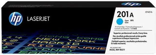 Main image of HP 201A Cyan Original LaserJet Toner Cartridge, ~1,330 pages, CF401A