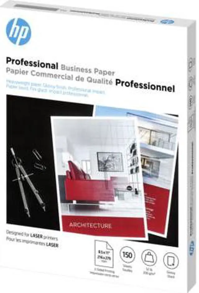 Alt view image 2 of 7 - HP Professional Business Paper, Glossy, 52 lb, 8.5 x 11 in. (216 x 279 mm), 150