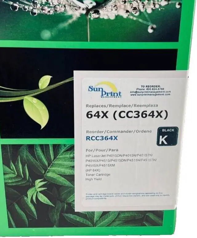 Alt view image 4 of 5 - Generic HP LaserJet 64X High Yield Black Toner Cartridge RCC364X (BD)