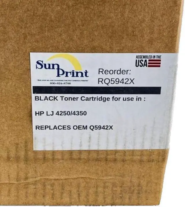Alt view image 3 of 5 - Generic Replacement 42X High Yield Black Toner Cartridge RQ5942X (BD)
