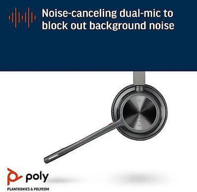 Alt view image 6 of 7 - Poly Voyager 4320 USB-C Headset +BT700 dongle