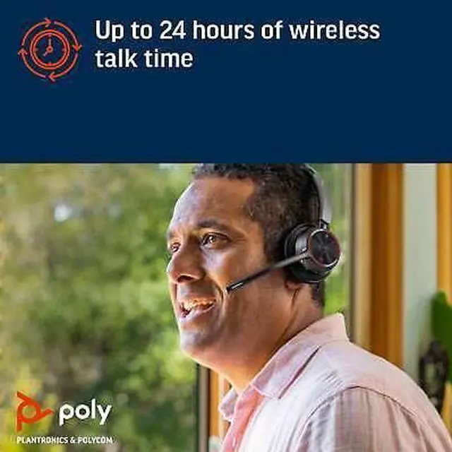 Alt view image 7 of 7 - Poly Voyager 4320 USB-C Headset +BT700 dongle