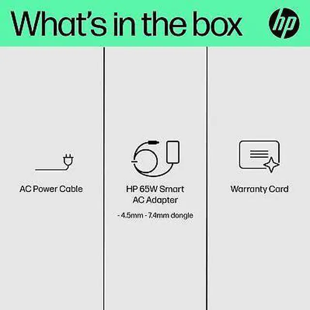 Alt view image 5 of 7 - HP 65W Smart AC Adapter