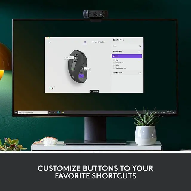 Alt view image 4 of 7 - Logitech Signature M650 L Left Wireless Mouse For Left Hand 910-006234 Graphite