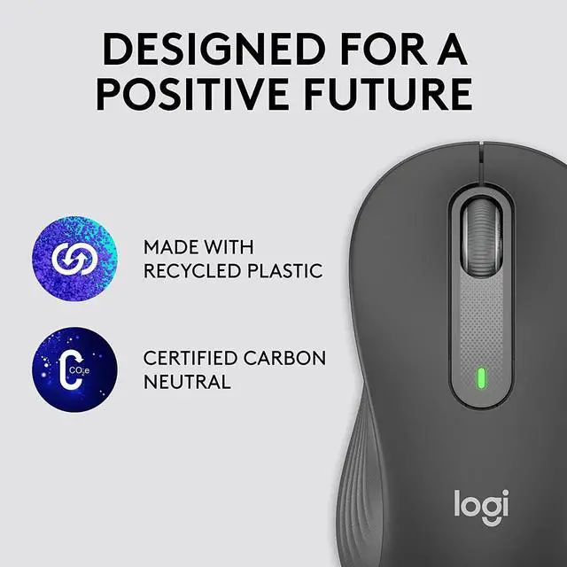 Alt view image 5 of 7 - Logitech Signature M650 L Left Wireless Mouse For Left Hand 910-006234 Graphite