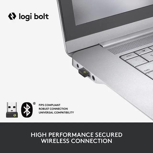 Alt view image 2 of 7 - Logitech Ergo M575 Wireless Trackball Mouse for Business Ergonomic Design White
