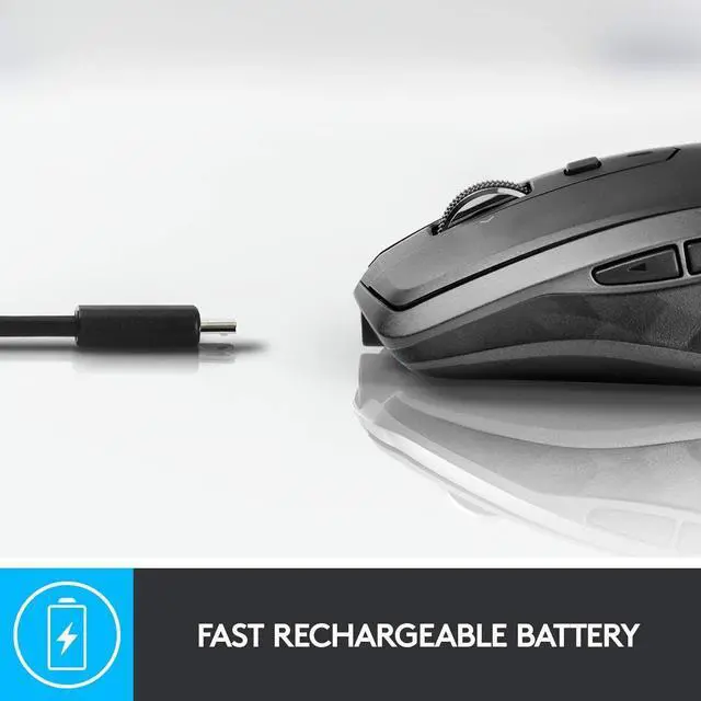 Alt view image 6 of 7 - logitech - MX Anywhere 2S Wireless Laser Mouse - Black 910-005748 NEW