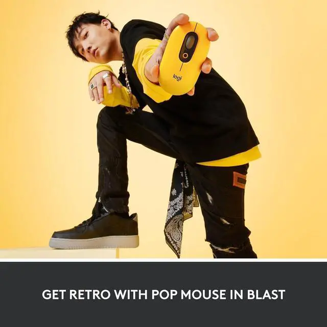 Alt view image 2 of 7 - Logitech POP Mouse, Wireless optical Mouse with Customizable Emojis, SilentTouch