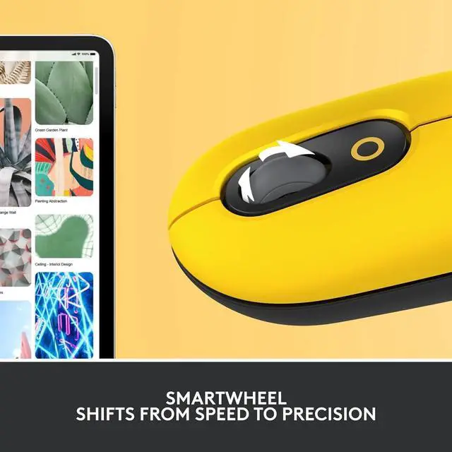 Alt view image 7 of 7 - Logitech POP Mouse, Wireless optical Mouse with Customizable Emojis, SilentTouch