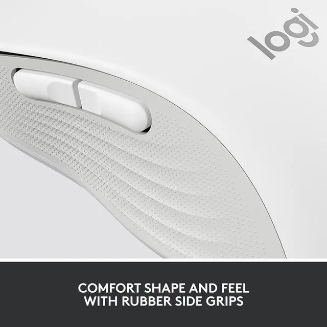 Alt view image 5 of 7 - Logitech Signature M650 for Business Medium Wireless Mouse Off White