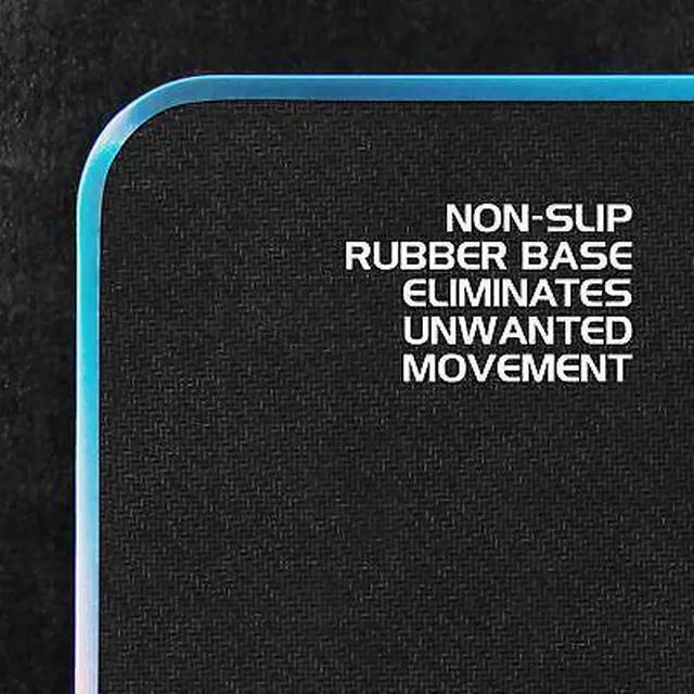 Alt view image 7 of 7 - ENHANCE Aluminum LED Mouse Pad with Rainbow Illumination - Metal Alloy Finish