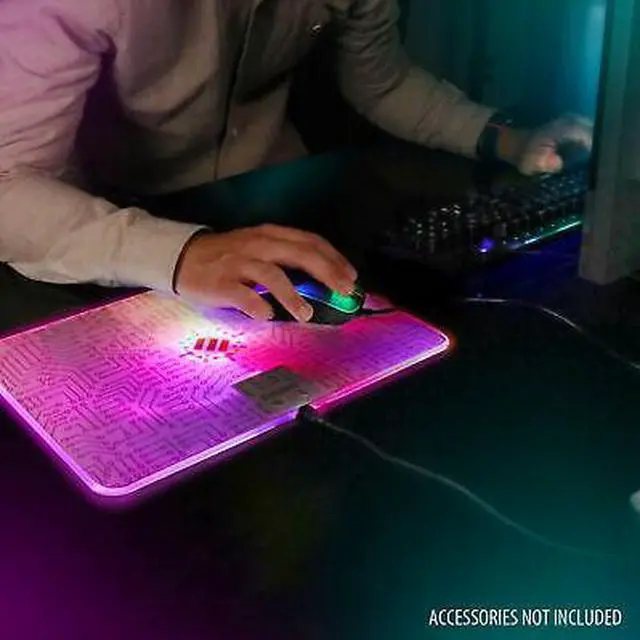 Alt view image 6 of 7 - ENHANCE Voltaic 2 Gaming Mouse Pad - Hard Mouse Pad with Low Surface Friction