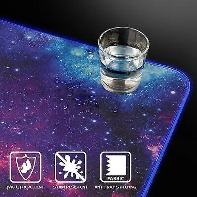 Alt view image 7 of 7 - XXXL LED Computer Desk Mat - Illuminated 3XL Large Mouse Mat (48x24 Mouse Pad)