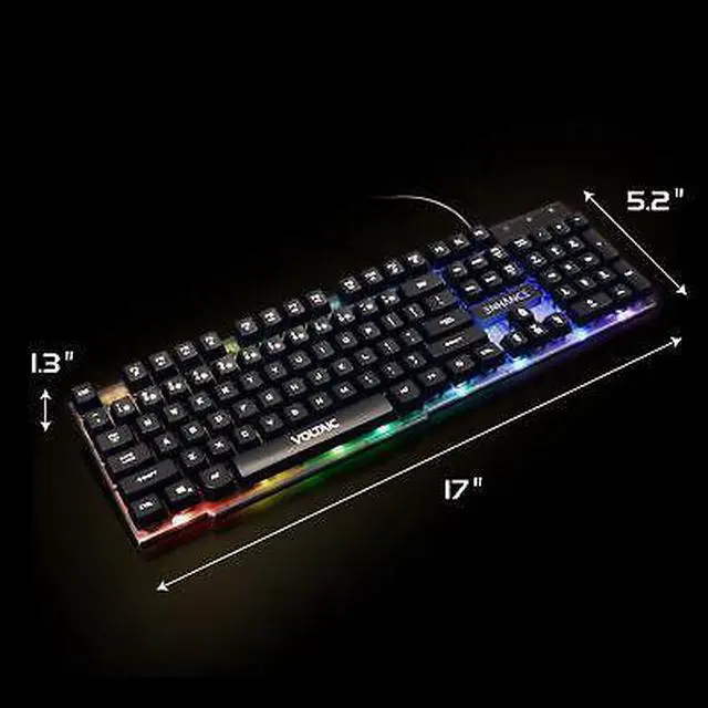 Alt view image 2 of 7 - ENHANCE Voltaic 2 Gaming Keyboard - Mechanical Feeling Keyboard, Anti-Ghosting