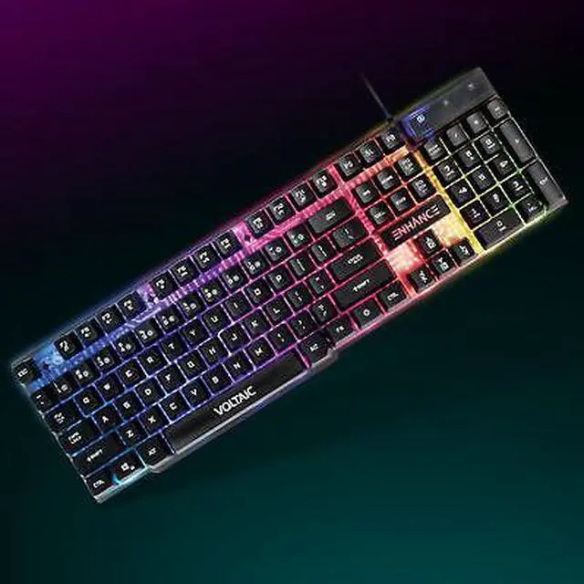 Alt view image 7 of 7 - ENHANCE Voltaic 2 Gaming Keyboard - Mechanical Feeling Keyboard, Anti-Ghosting