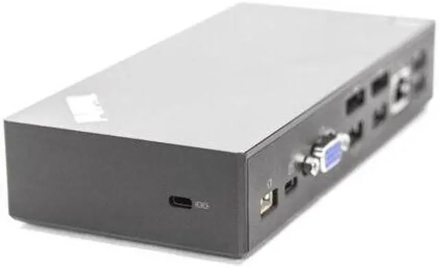 Alt view image 5 of 7 - Lenovo ThinkPad USB-C Dock 40A9 DK1633 SD20L36276 Laptop Docking Station w/ AC