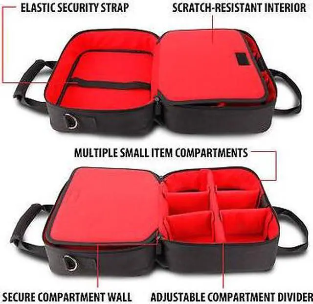 Alt view image 4 of 7 - USA GEAR Switch Travel Case with Custom Storage Compartments for Accessories