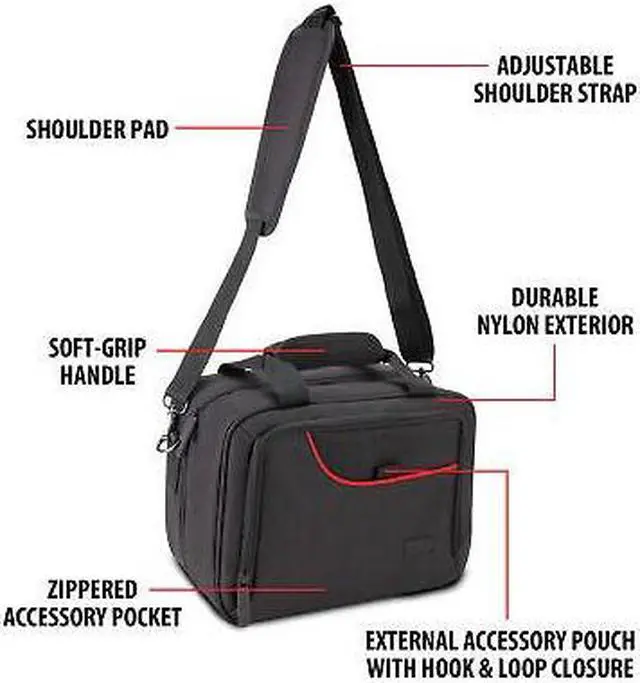 Alt view image 7 of 7 - USA GEAR Switch Travel Case with Custom Storage Compartments for Accessories