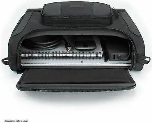 Alt view image 3 of 7 - USA GEAR Small Messenger Bag for Surface Pro 8, 7, 6, Surface Pro X (Black)