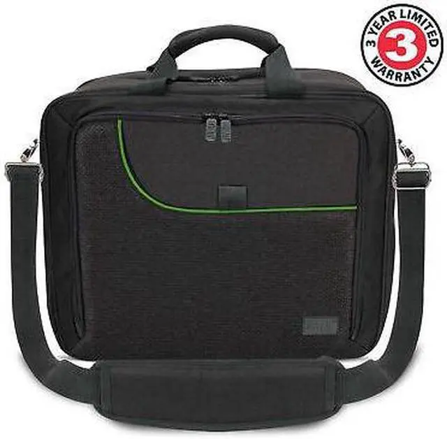 Alt view image 3 of 7 - Projector Case with Shoulder Strap, Extra Storage & Custom Dividers (Green)