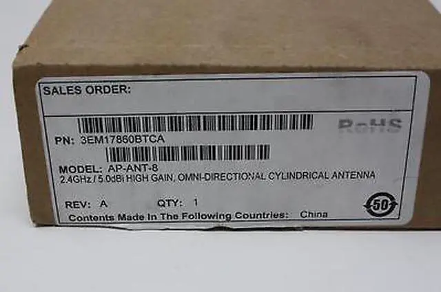 Alt view image 2 of 5 - ARUBA AP-ANT-8 - ANTENNA 2.4GHZ / 5.0DBI OMNI-DIRECTIONAL 3EM17860BTCA