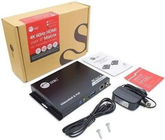 Alt view image 5 of 5 - SIIG 4K 60Hz 18Gbps HDMI over IP Matrix Receiver 396ft TAA Compliant - OEM