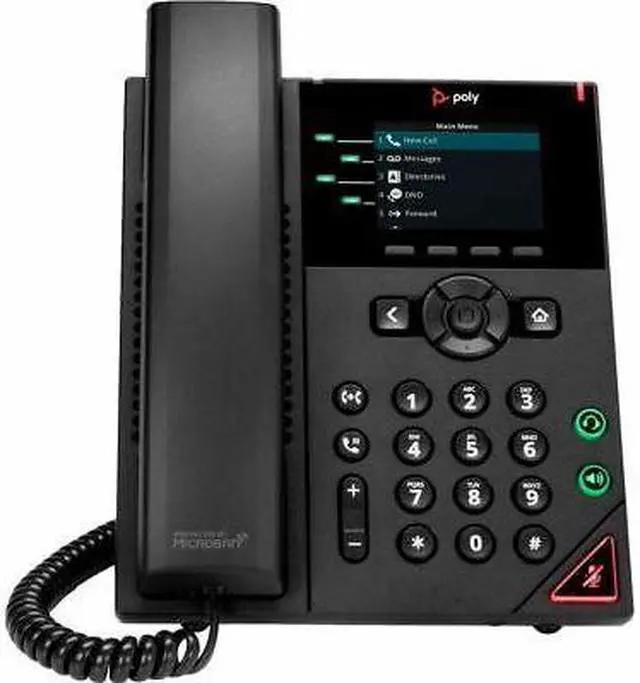 Main image of Poly VVX 250 IP Phone - Corded - Corded - Desktop (89B66AA#ABA)
