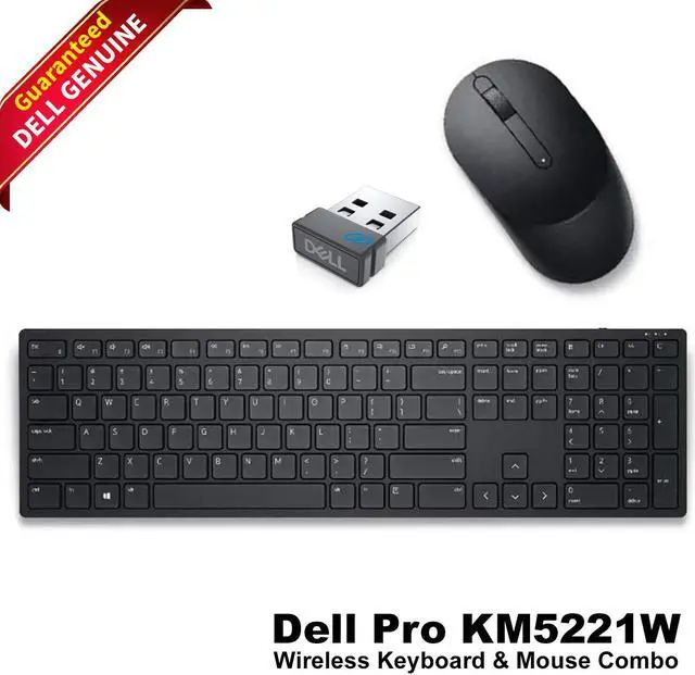 Main image of Dell Pro KM5221W Wireless Keyboard & Mouse Combo - US QWERTY - OEM