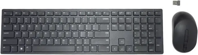 Alt view image 4 of 7 - Dell Pro KM5221W Wireless Keyboard & Mouse Combo - US QWERTY - OEM