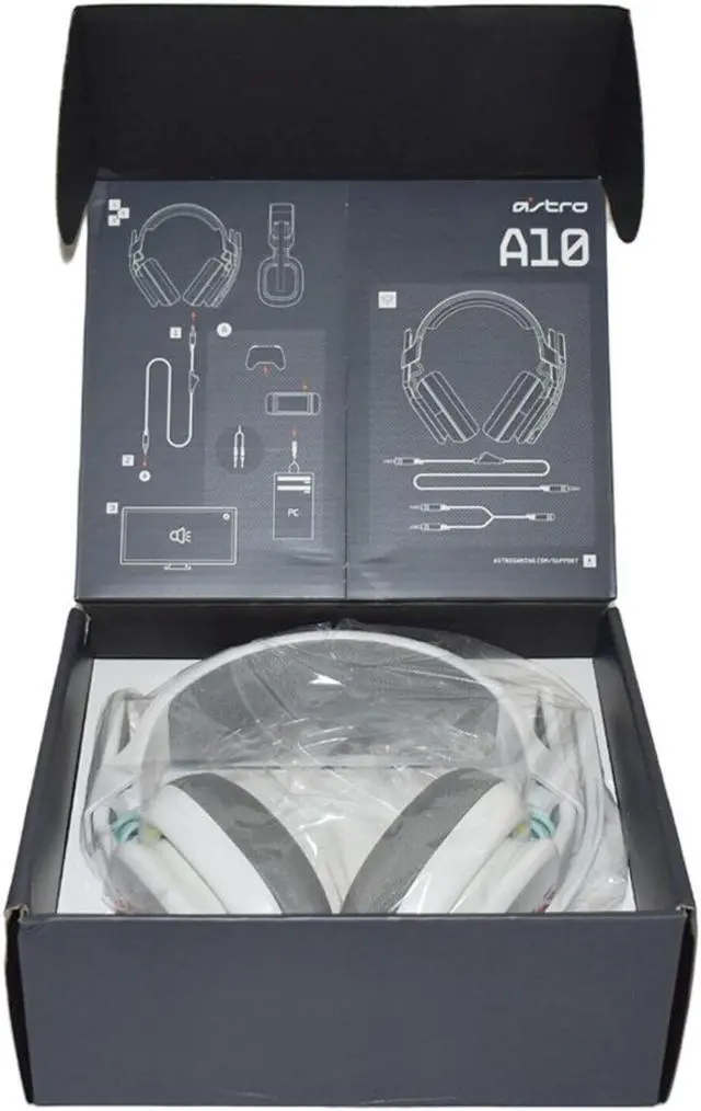 Alt view image 3 of 7 - ASTRO Gaming A10 Gen 2 Wired Headset - PS5, PS4, Switch, PC/Mac - White