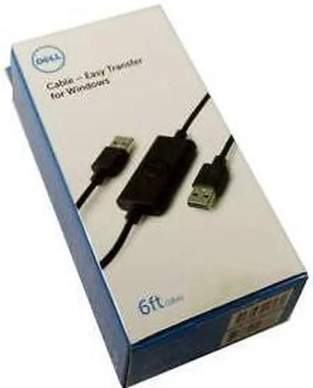 Alt view image 2 of 6 - Lot of 10 Dell CBEBEAF064 Fast Transfer Cable for Windows USB 2.0 6ft CN-0RJ57K