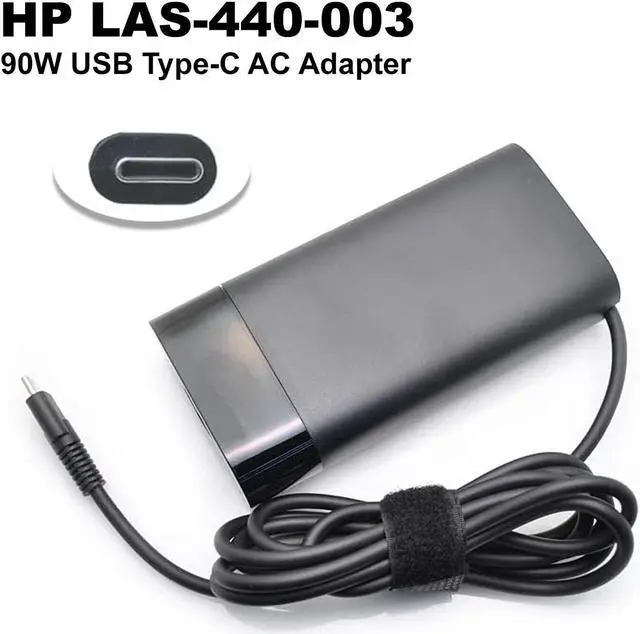 Alt view image 2 of 7 - HP 20V 4.5A 90W USB Type-C Adapter for Spectre & EliteBook Models 904144-850