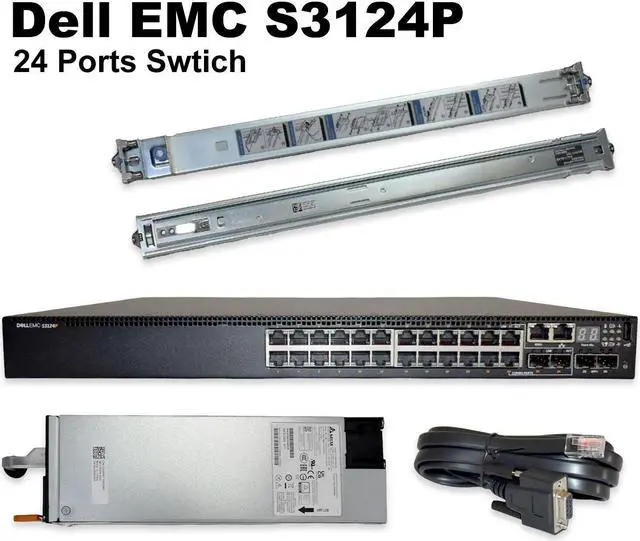 Alt view image 2 of 14 - Dell Networking S3124P Switch-24 Ports Managed | Network Switch F8NYC 463-7670