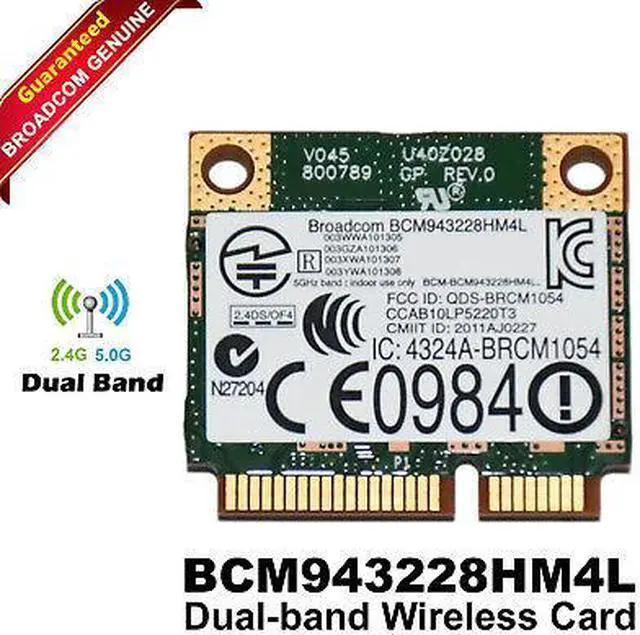 Main image of Lot X10 Dell E6520 E6420 E5520 Dual Band WIRELESS WIFI CARD BCM943228HM4L 1JKGC