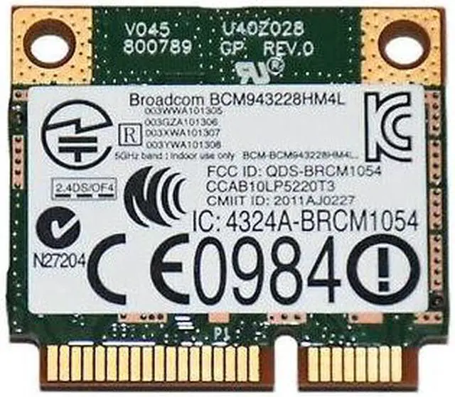 Alt view image 5 of 5 - Lot X10 Dell E6520 E6420 E5520 Dual Band WIRELESS WIFI CARD BCM943228HM4L 1JKGC