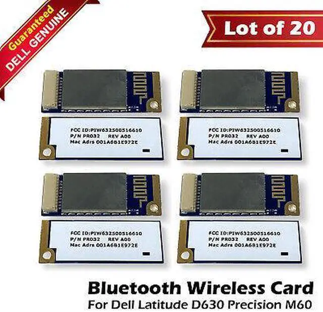 Main image of Lot of 20 OEM Latitude D430 D630 Bluetooth Wireless Module 360 Card PR032