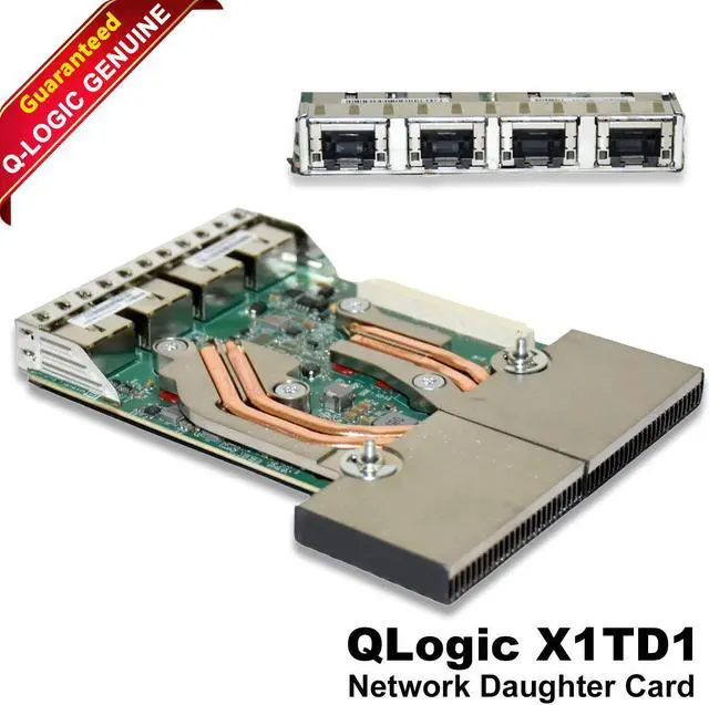Main image of Dell QLogic QL41164 Quad-Port 10GbE RJ-45 Ethernet Network Daughter Card X1TD1