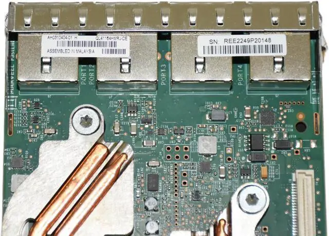 Alt view image 7 of 7 - Dell QLogic QL41164 Quad-Port 10GbE RJ-45 Ethernet Network Daughter Card X1TD1