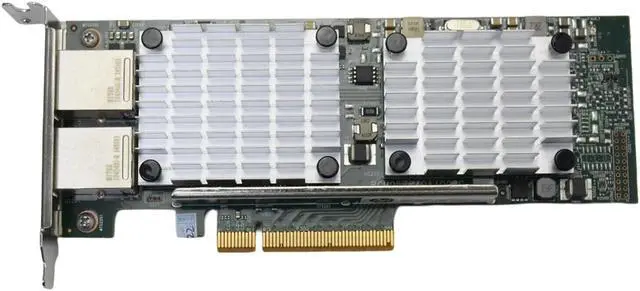 Alt view image 3 of 7 - HP 530T 10Gb 2-Port PCI Ethernet Adapter 656596-B21 Low-Profile PCIe Card