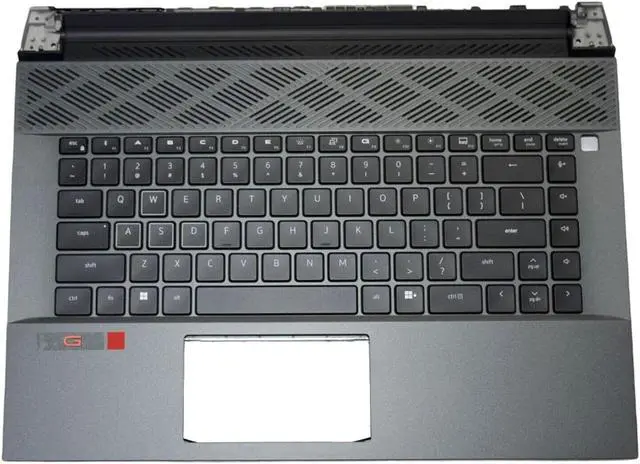 Alt view image 4 of 7 - Dell G16 7630 7635 Gaming Palmrest Upper Case w/ Backlit US Keyboard FDWCX