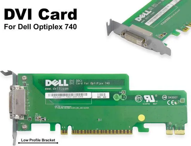 Alt view image 2 of 6 - Dell OptiPlex 740 Graphics Card - 256MB DDR2 PCIe DVI VGA ATI DirectX 9 JK171