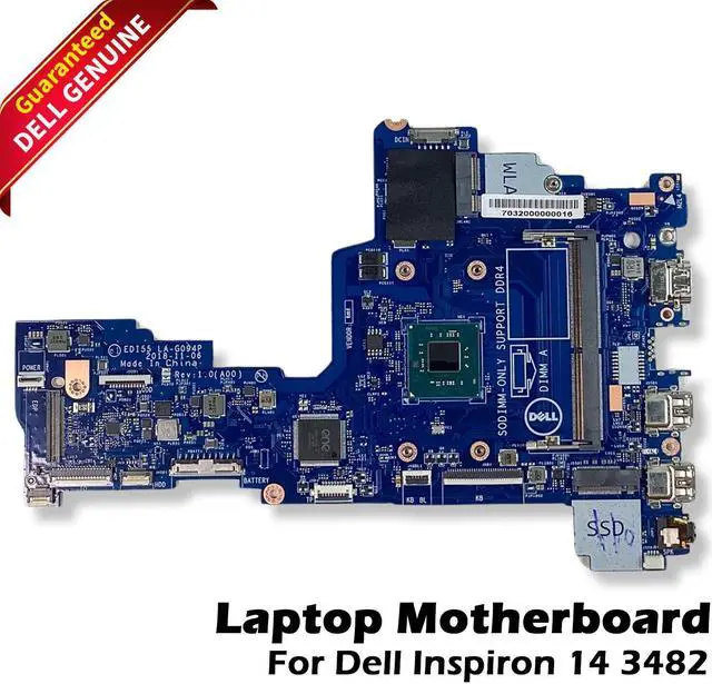 Main image of Dell Inspiron 14 3482 3582 Motherboard System Intel Celeron N4000 1.1Ghz 887W5